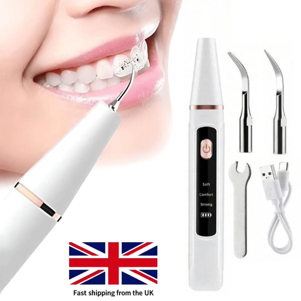 Dental Plaque Remover/Teeth Cleaner - Removes Stains, Tartar, And Calculus.Ultrasonic Electric Toothbrush Teeth Cleaning Teeth Whitening, Cheap Dental,Teeth Self Care, 3 Cleaning Modes, Timing Function, Built-In Lighting Spotlight, Suitable For Daily Teeth Cleaning At Home/Dormitory,The Perfect Gift For Your Partner! - Blanco - Ver 1