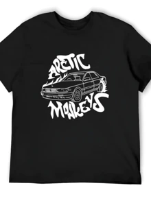 Album The Car Whatever - Arctic Monkey T T-Shirt Graphic Shirts Man T Shirt Blouse Customizeds Outfits For Men - Đen 1 - Xem 1