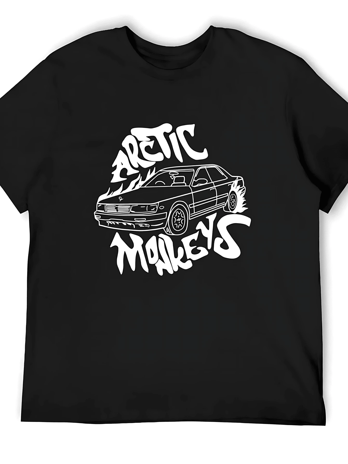 Album The Car Whatever - Arctic Monkey T T-Shirt Graphic Shirts Man T Shirt Blouse Customizeds Outfits For Men - Đen 1 - Xem 1