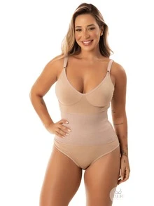 Women Shapewear Bodysuits - Màu be - Xem 4