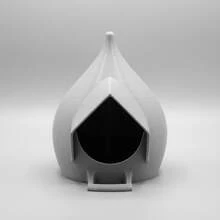 泪滴形悬挂式野生鸟类喂食器，带栖木，户外野生鸟类喂食器，带排水孔，易于填充和清洁，后院花园鸟类喂食器 - 均碼 - 查看 7