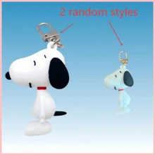 1pc Snoopy & Charlie Cartoon Car Keychain, Cute Bag Charm, Adhesive Sticker, Small Gift, Bag Pendant, Suitable For Christmas, New Year, Birthday, Holiday Gifts (Random Style) - Multicolor - View 9