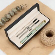 Customized Gift Box Round Ballpoint Pen Metal Engraved High-End Neutral Pen, Business Gift For Men And Women, Holiday Gift, Engraving Technology 0.5 Refillable, Valentine's Day, Mother's Day, Thanksgiving, Halloween, Christmas, Teacher's Day, A Meaningful Gift - Sets - View 9