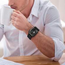 2条18mm/20mm/22mm快拆尼龙表带，兼容三星Galaxy Watch 7/4/5/6 40mm/44mm/6 Classic 43mm/47mm/Active 2/Gear S3 Classic；弹性尼龙表带，适用于华为Watch GT5/GT4 41mm/46mm/GT2/GT 3 42mm/46mm/Watch 4 Pro/GT 5 Pro；可调节弹性尼龙腕带，兼容 49mm/46mm/45mm/44mm/42mm/41mm/40mm/38mm系列Ultra3/2/1系列11/10/9/8/7/6/5/4/3/2/1/SE，男女通用 - 滑扣 黑+冷藍 - 查看 3