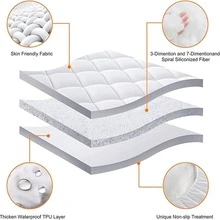 Waterproof Mattress Protector King Size - Grey - View 5