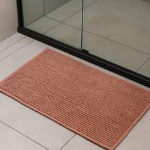 Non-Slip Bathroom Mat With Polka Dots, 40 X 60 Cm, Super Absorbent, Soft, Noodle Pattern, Various Colors - Terracotta - View 2
