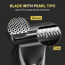 男士电动剃须刀，全身可水洗，可充电，续航时间长达90分钟，是馈赠佳品。 - 黑色 - 查看 8