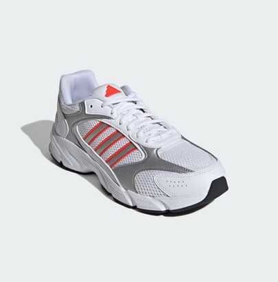 Adidas New Cushioned Comfortable Outdoor Commuting Sports Running Shoes CRAZYCHAOS 2000 Series Wear-Resistant Fitness Casual Sports Shoes White & Red Colorway Casual Shoes, Recommended Hot Seller IH0303