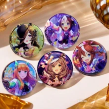 动漫周边新品 静音徽章，大正Q版远坂凛&天皇双闪胸针，生日礼物，圣诞礼物，节日礼物，完美礼物，游戏动漫周边礼品 - 彩色 - 查看 14