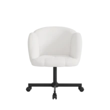 Office Chair, Computer Chair, 10cm Height Adjustable. 360° Swivel, Beige, Dimensions W66*T64*H87 Cm. - Beige - View 8