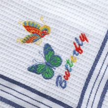 4pcs 90% Cotton + 10% Polyester Blended Waffle Weave Kitchen Dishcloth Cleaning Rags - Multicolor - View 2