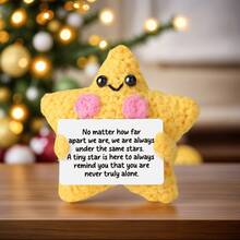 1 Stück handgefertigte gehäkelte Dekorationsfigur für den Schreibtisch, süße Cartoon-Tier- und Pflanzenformen, ideal als Geburtstagsgeschenk/Freundschaftsgeschenk für beste Freundin, Schwester, Mutter, Großmutter, Kollegin, Familie, ihn/sie, Unterstützung positiver Emotionen, kreative Party-/Thanksgiving-/Valentinstag-Dekoration, Kinderkuscheltier, Zimmer-/Schreibtisch-Ornament, kleine Erinnerungsstücke - Verschiedenfarbig - Übersicht 31