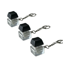 1 pieza Llavero de artefacto antiestrés con botones presionables, juguete para aliviar el estrés y mini regalo - Negro - Ver 12