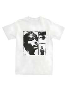 COOL SUMMER Lilo &Amp; Stitch T Shirt Men Men's Pure Cottonsss Novelty T-Shirt Round Collar Not Today Stitch Tees Short Sleeve Clothing Summer - trắng - Xem 1