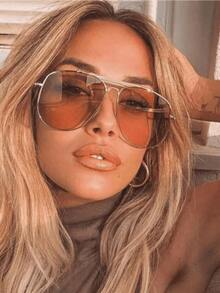 1 Pair Retro Metal Frog Eye Fashionable Fashion Glasses - Multicolor - View 2