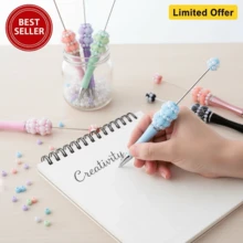 6pcs New Arrival Hot Selling Faux Pearl Beaded Ballpoint Pens, Jewelry Making DIY Accessory Kit, Focal Point Beads, Student/Teacher Festival Gift - Multi-color Random Distribution - View 7