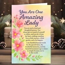 1 "You Are Really A Wonderful Lady" Card, Designed To Express Gratitude And Gratitude, Is The Perfect Gift For Mothers, Sisters Or Friends, And Conveys Kindness And Warmth On Special Occasions - Multicolor - View 6