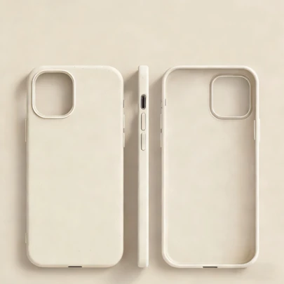 Pure Rice Color TPU Liquid Silicone Phone Case - Anti-Yellowing, Soft Protection Compatible With IPhone