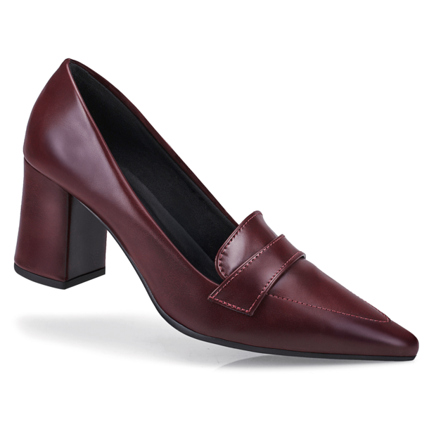 Loris Shoes Oficial Scarpin Feminino Salto Alto Grosso Bico Fino Sapato Noiva Moda Confortável 3041