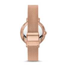 Women's Fossil Quartz Watch, Rose Gold Mesh Strap, Roman Numeral Dial, Elegant Everyday Wristwatch, Gift For Her, ES4352/ES4628 - Rose Gold - View 9