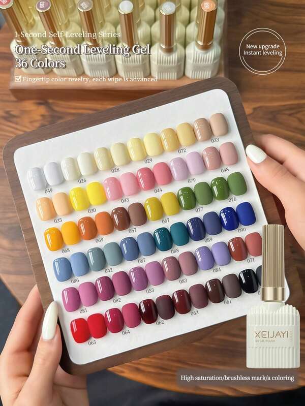 XEIJAYI 15ml Gel Nail Polish - Long-Lasting Glossy, Highly Saturated Shine, Sturdy & Durable Nail Gel, Suitable For Nail Salon DIY And Women's Gifts