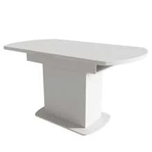 Dining Tables - White+Silver + Particle Board - View 11