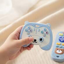 两件套婴儿牙胶套装，熊猫造型，带遥控小熊，硅胶材质，适合6-24个月宝宝。 - 彩色 - 查看 5