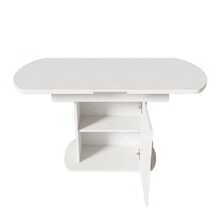Dining Tables - White+Silver + Particle Board - View 7
