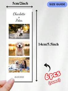 1pc/3pcs/6pcs Customized Photo Strips, Personalized Photo Booth Prints, Film Strip Prints, Customized Photo Booth Prints, Personalized Photo Booth Prints, Wedding Photo Booth Cards, Photo Booth Photo Strip Frames, Small Gifts, Wedding Announcement Cards, Valentine's Day Gifts, Anniversary Gifts, Mother's Day Gifts, Birthday Gifts, Children's Day Gifts - Long White Strip 3 Photos - View 7
