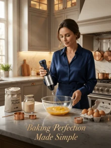 SOKANY 4-In-1 Hand Blender Set, Includes Multi-Function Blender Stick, Food Processor, Baby Food Maker, Speed Control, Whisk, Meat Grinder - View 2