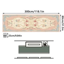 1 pieza Alfombra/Tapete/Felpudo de área suave y lavable con estampado de cinta floral artístico moderno, adecuado para pasillo, baño, cocina, entrada, dormitorio, sala de estar y otros espacios - Multicolor - Ver 14