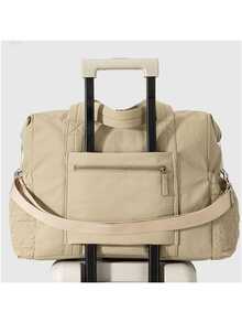 Large Capacity Travel Tote Bag, Waterproof Quilted Diaper Bag With Wet Dry Separation, Multifunctional Crossbody Shoulder Bag For Gym, Weekender, Mom And Daily Use - Yellow - View 5