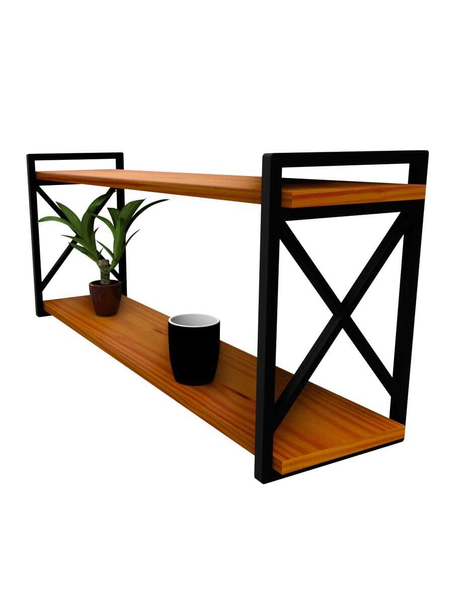 Industrial Style Shelf Mod X 20x60 No Tube 15x15 - màu đen - Xem 1