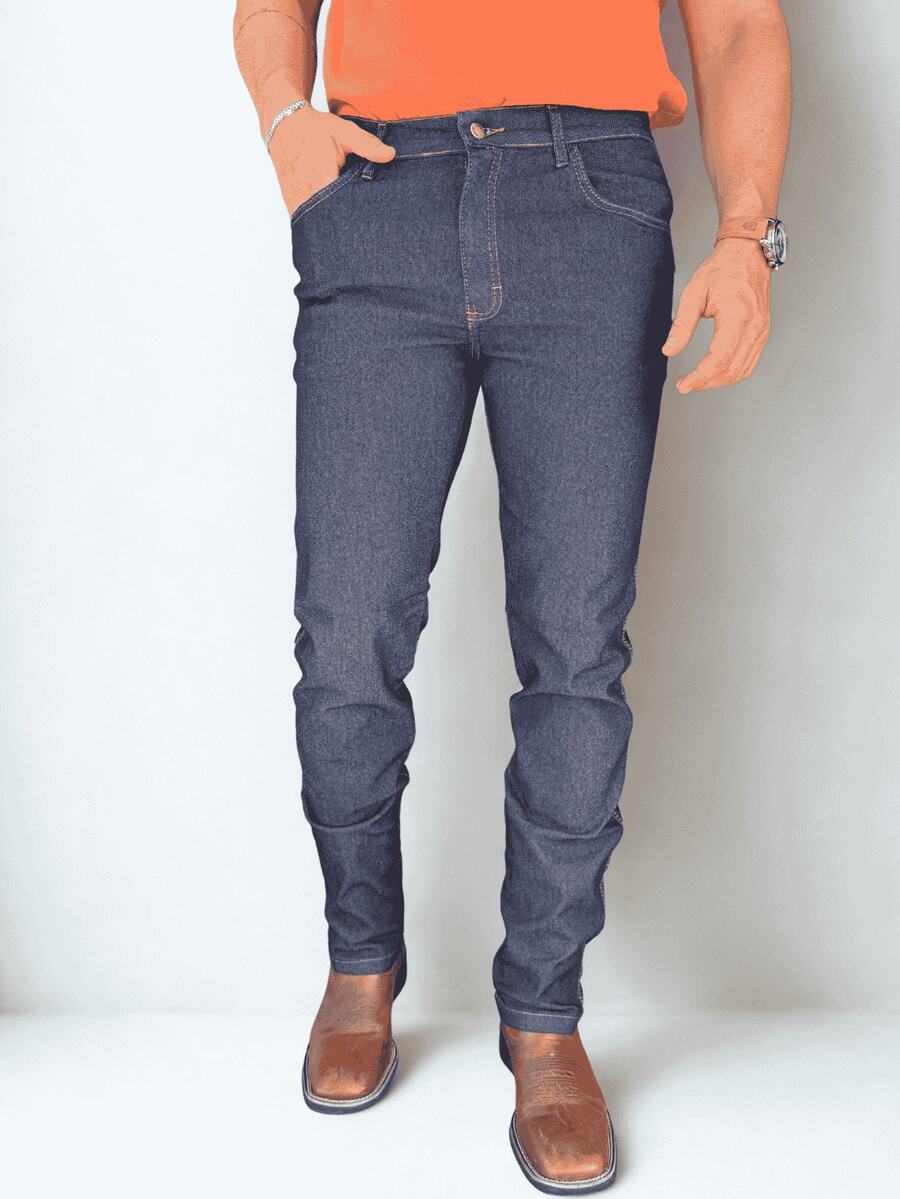 Men Jeans - 藍色 - 查看 1