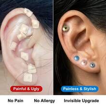 耳穴按摩珠，耳部针灸按摩疗法，有助于放松身心，缓解压力，操作简便。 - 多色 - 查看 6