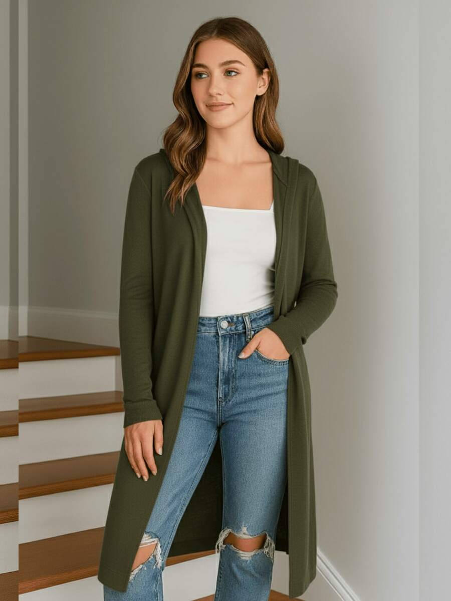 Women Cardigans - Mint Green - View 1