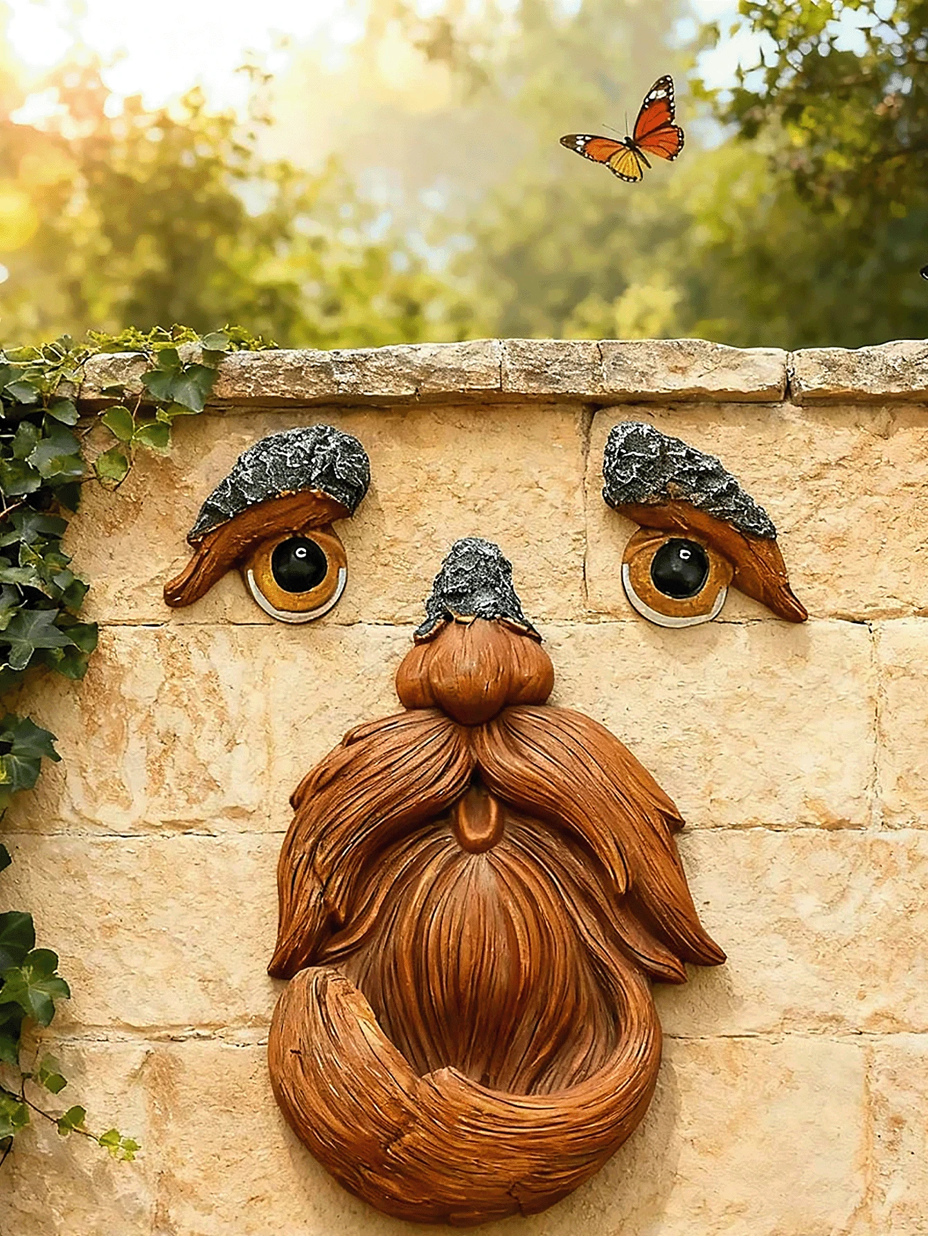 Outdoor Tree Face Sculpture, Tree Art Decor, Tree Stump Decoration, Tree Trunk Face, Outdoor Tree Decoration, Tree Face Decor, Outdoor Tree Face Decoration, Tree Eyes