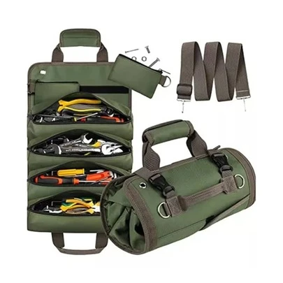 Bolsa Profesional Para Herramientas De Electricista,organizador de herramientas portátil color verde