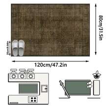 1pc Floor Mat/Rug (Rug, Carpet, Area Rug, Bath Mat, Bath Rug, Door Mat, Runners, Runner Rug), European Classic Bohemian - Classical Striped Floral - Long Striped Rug, Bathroom, Kitchen, Doorway, Entrance, Hallway, Bedside, Living Room, Bedroom, Etc.) + All-Season Soft Washable Rug, Home Decor - Multicolor - View 13