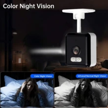 Cámara de inalámbrica WiFi Full HD 1080P, cámara para el hogar con visión nocturna a todo color, audio bidireccional, detección de movimiento, punto de acceso incorporado, adecuada para monitoreo de ancianos y mascotas - Multicolor - Ver 9