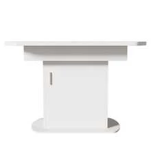 Dining Tables - White+Silver + Particle Board - View 8