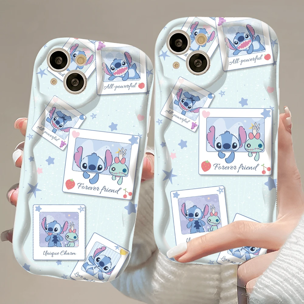 Official Disney Lilo & Stitch Cute Phone Case: Adorable Stitch Print With Authentic Disney Label, Shockproof TPU Cover With Raised Camera Protection For IPhone 17, 16, 15, 14, 13, 12, 11 Pro Models. Made Of Durable TPU For Shockproof Protection. A Perfect Gift For Family And Friends, Suitable For Birthdays, Holidays, Valentine's Day, And Any Special Occasion. - trắng - Xem 1