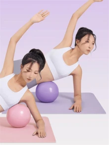 25cm Customized Mini Pilates Ball, Anti-Burst Fitness Ball For Home Gym Core Training - Multicolor - View 7