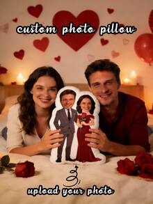 Bardzo fajna spersonalizowana poduszka 3D ze zdjęciem - spersonalizowany wzór twarzy, idealny prezent na Święto Dziękczynienia, Wielkanoc, Walentynki, miękka pluszowa tkanina, nadruk dwustronny, zapięcie na suwak, wiele opcji rozmiarów - Prześlij dostosowanie obrazu - Zobacz 5