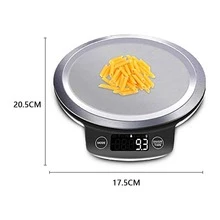 Báscula Cocina Digital Gramera 5kg Acero Inoxidable Balanza Electrónica Alta Precisión Pantalla LCD Repostería Dieta Cocina Diaria Hogar - Gris - Ver 3