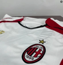 AC Milan Jersey 2006/2007 KAKA 22 Long Sleeve Retro Vintage Football Jersey Sports Top - 紅白色 - 查看 5