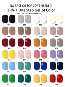 15ml Amber 3-In-1 One Step Gel Polish In Sweet & Pure Candy Colors - No Base Or Top Coat Needed, UV/LED Cured, Professional Salon Strength & Flexible, Perfect For Valentine's Day & Salon Nails - Yellow Gold - View 5