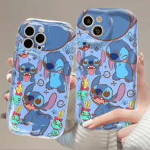 Official Disney Lilo & Stitch Cute Phone Case: Adorable Stitch Print With Authentic Disney Label, Shockproof TPU Cover With Raised Camera Protection For IPhone 17, 16, 15, 14, 13, 12, 11 Pro Models. Made Of Durable TPU For Shockproof Protection. A Perfect Gift For Family And Friends, Suitable For Birthdays, Holidays, Valentine's Day, And Any Special Occasion. - 白色 - 查看 5