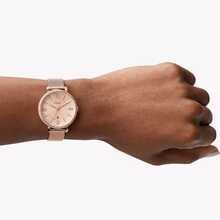 Women's Fossil Quartz Watch, Rose Gold Mesh Strap, Roman Numeral Dial, Elegant Everyday Wristwatch, Gift For Her, ES4352/ES4628 - Rose Gold - View 3