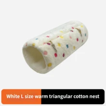 1 pieza Cama de invierno para mascotas de algodón grueso y suave, estilo túnel, cama de descanso diario cómoda para mascotas pequeñas, suministros para mascotas, equipo para mascotas pequeñas, jaula y nido para mascotas pequeñas, cama y hamaca para animales pequeños - Multicolor - Ver 16